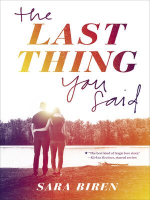 cover image of The Last Thing You Said